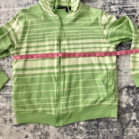 Ashley Stewart Striped Track Hoodie - Picture 5 of 8